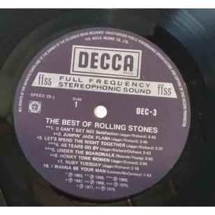 The Rolling Stones ‎- The Best Of Rolling Stones 1982 Asia Version Vinyl LP ***READY TO SHIP from Hong Kong***